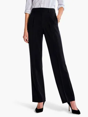 31' Avenue Wide Leg Pleated Pant in Black Onyx
