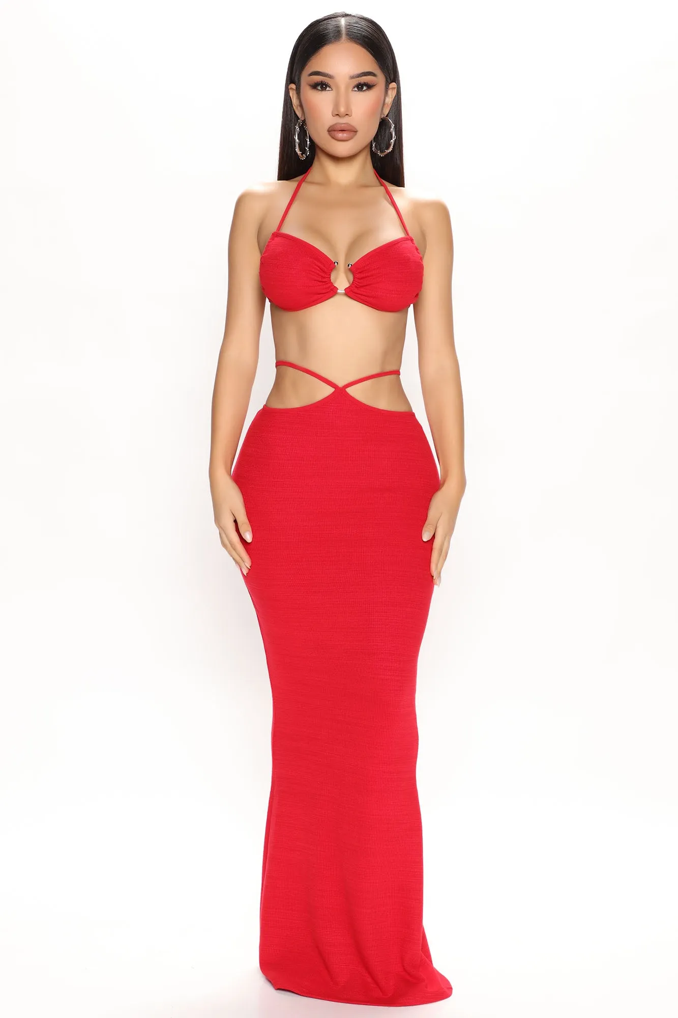 Alani Skirt Set - Red