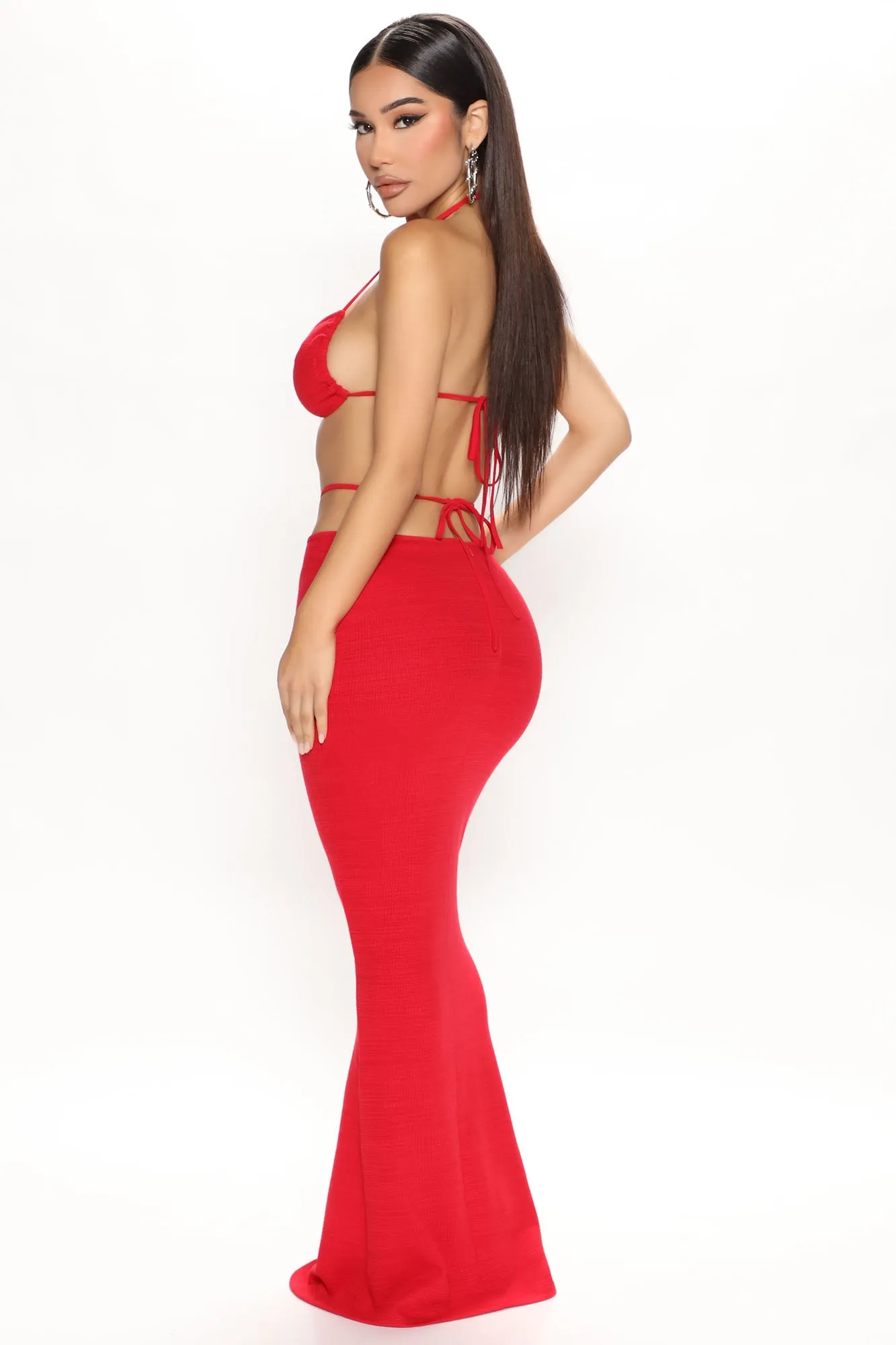 Alani Skirt Set - Red