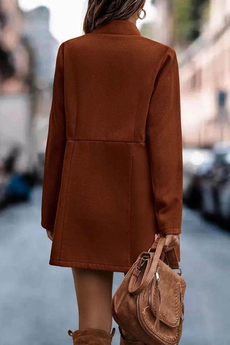 Casual Solid Patchwork Cardigan Collar(5 colors)