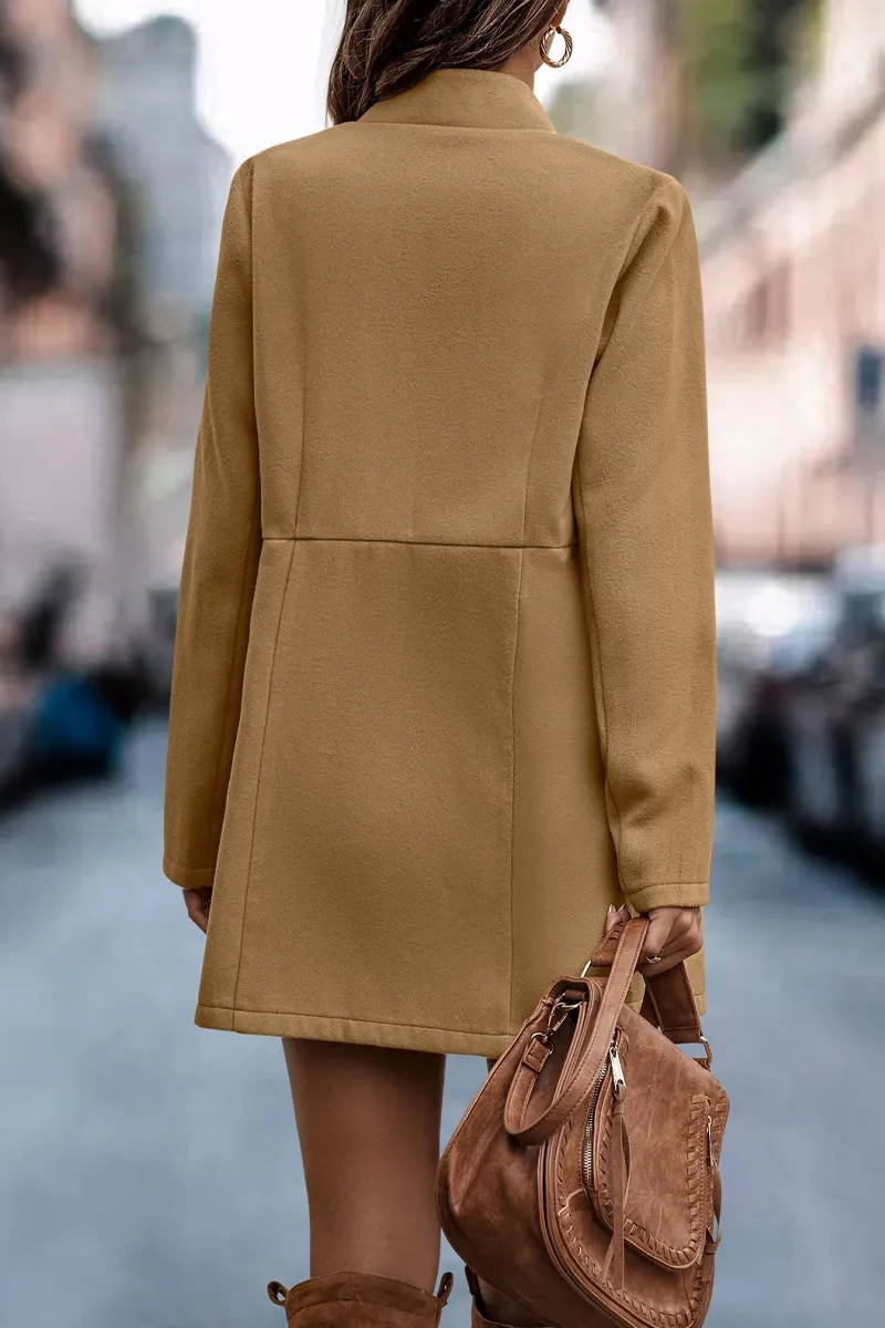 Casual Solid Patchwork Cardigan Collar(5 colors)