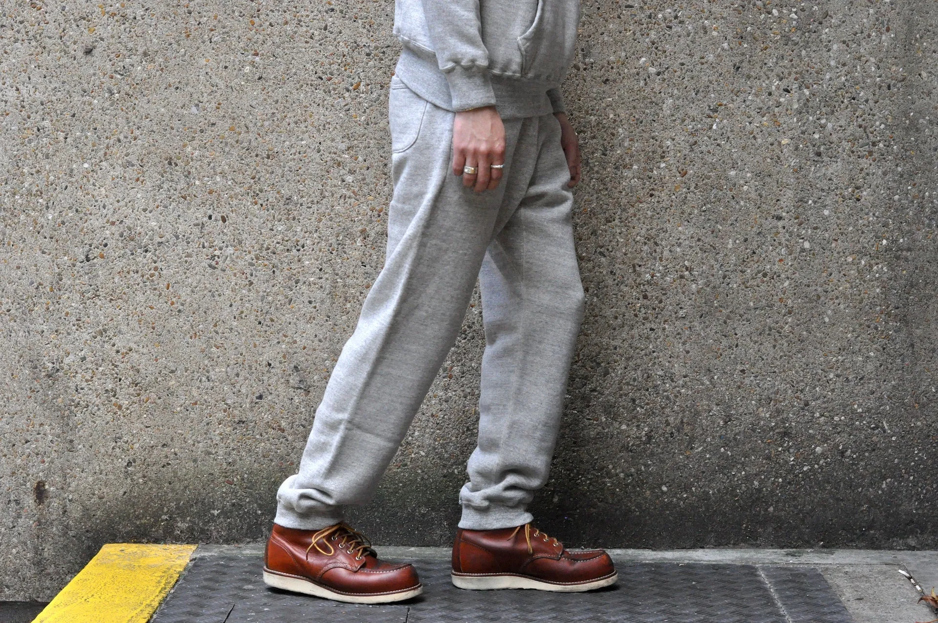 Dubble Works 11oz "Tsuri-ami" Loopwheeled Sweatpants (Heather Grey)