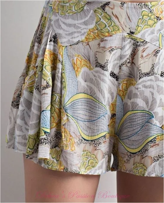 Festival Fair Shorts - Olive Multi