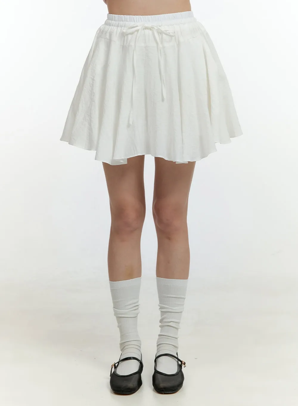 Flare Rayon Mini Skirt OL422