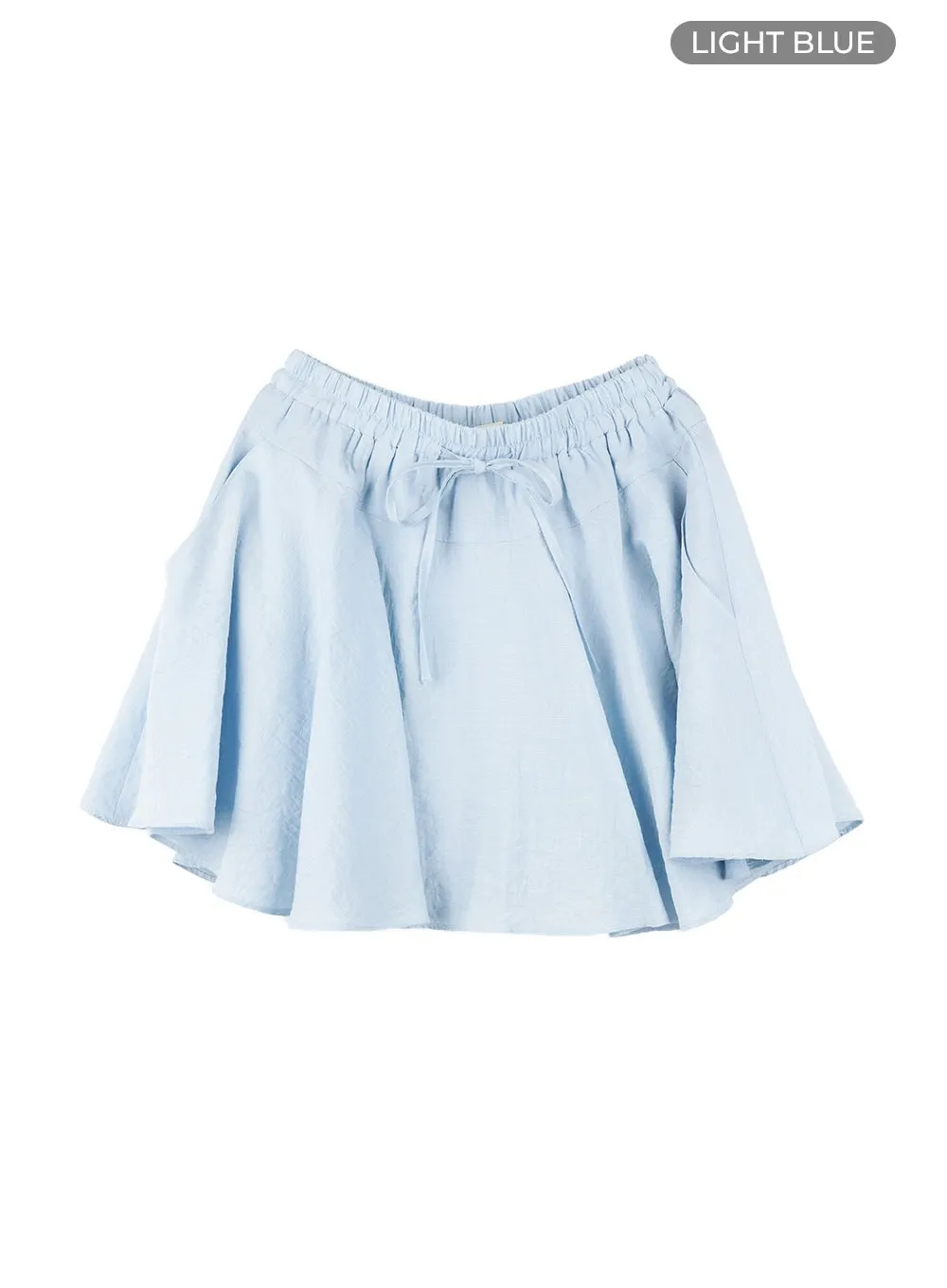 Flare Rayon Mini Skirt OL422