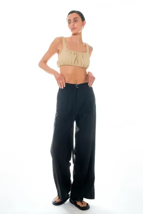 Grey Lab - Pleated Wide Pants with Belt