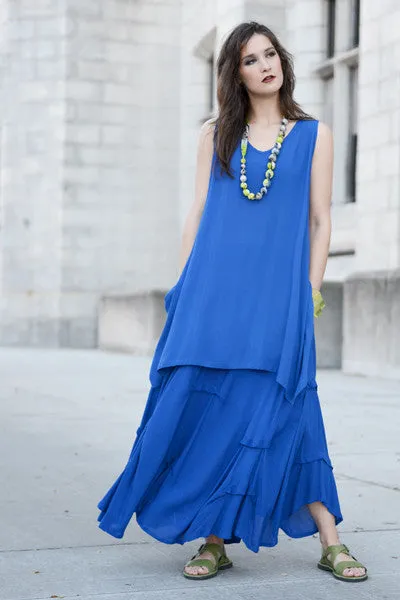 Manifold Skirt in Neptune Crinkle