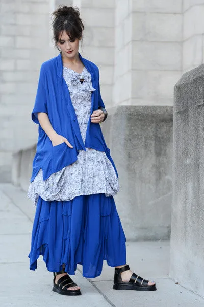 Manifold Skirt in Neptune Crinkle