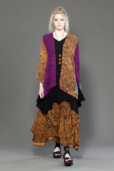 Manifold Skirt in Oshima Print Crinkle