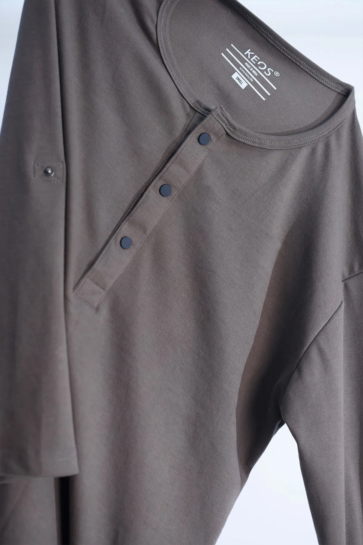 Men's Henley Shirt - Sand Dune