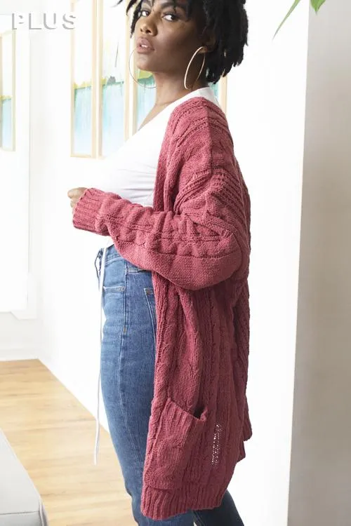 OVERSIZED KNIT CARDIGAN