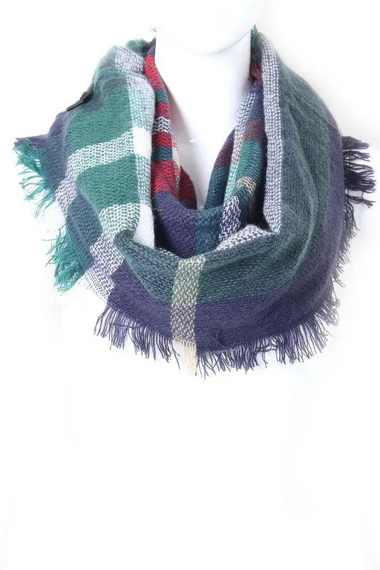 Plaid Infinity Scarf