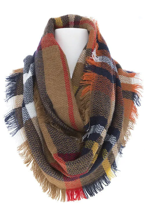Plaid Infinity Scarf