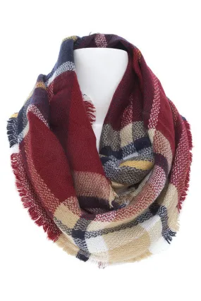 Plaid Infinity Scarf