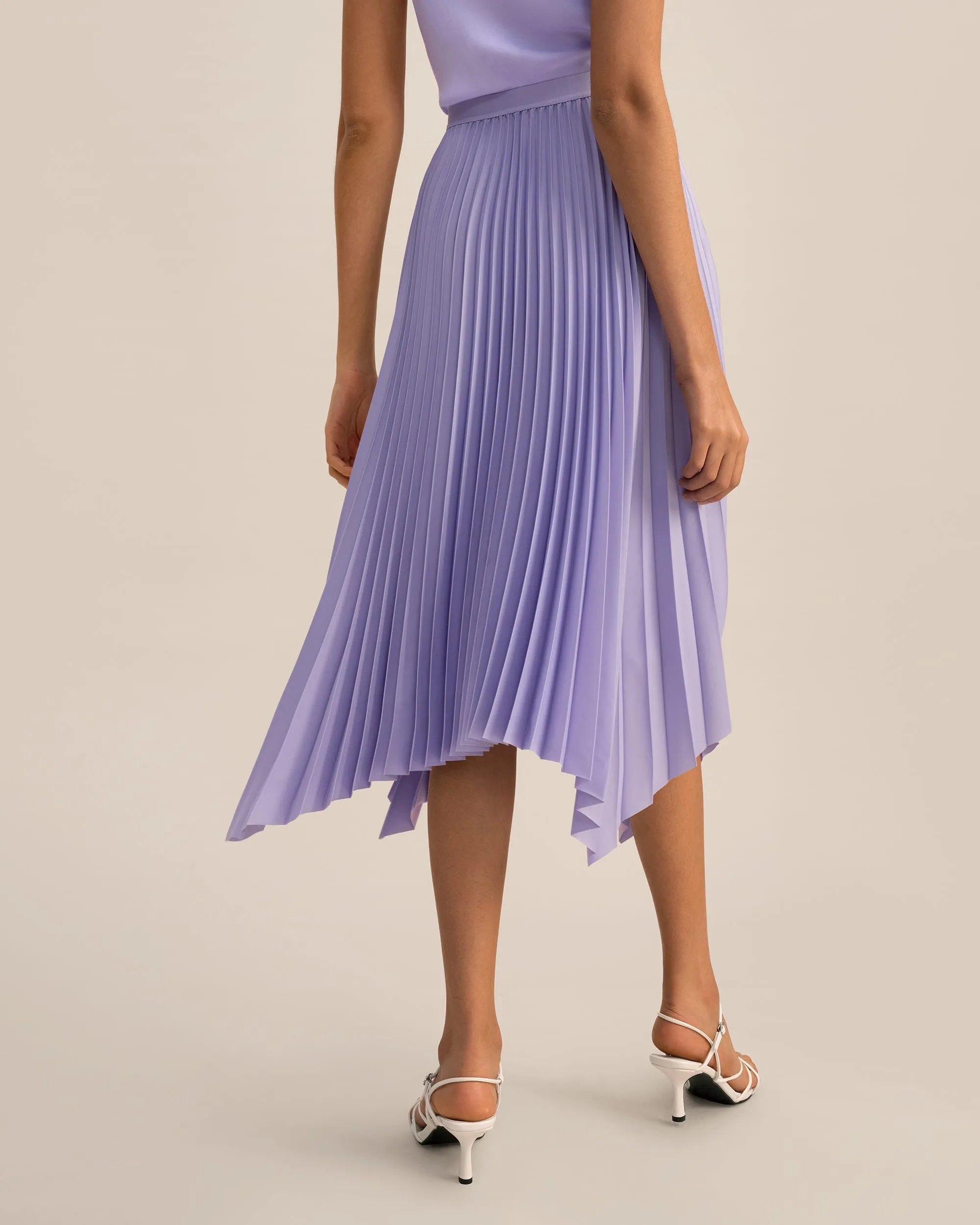 Pleated Handkerchief Skirt