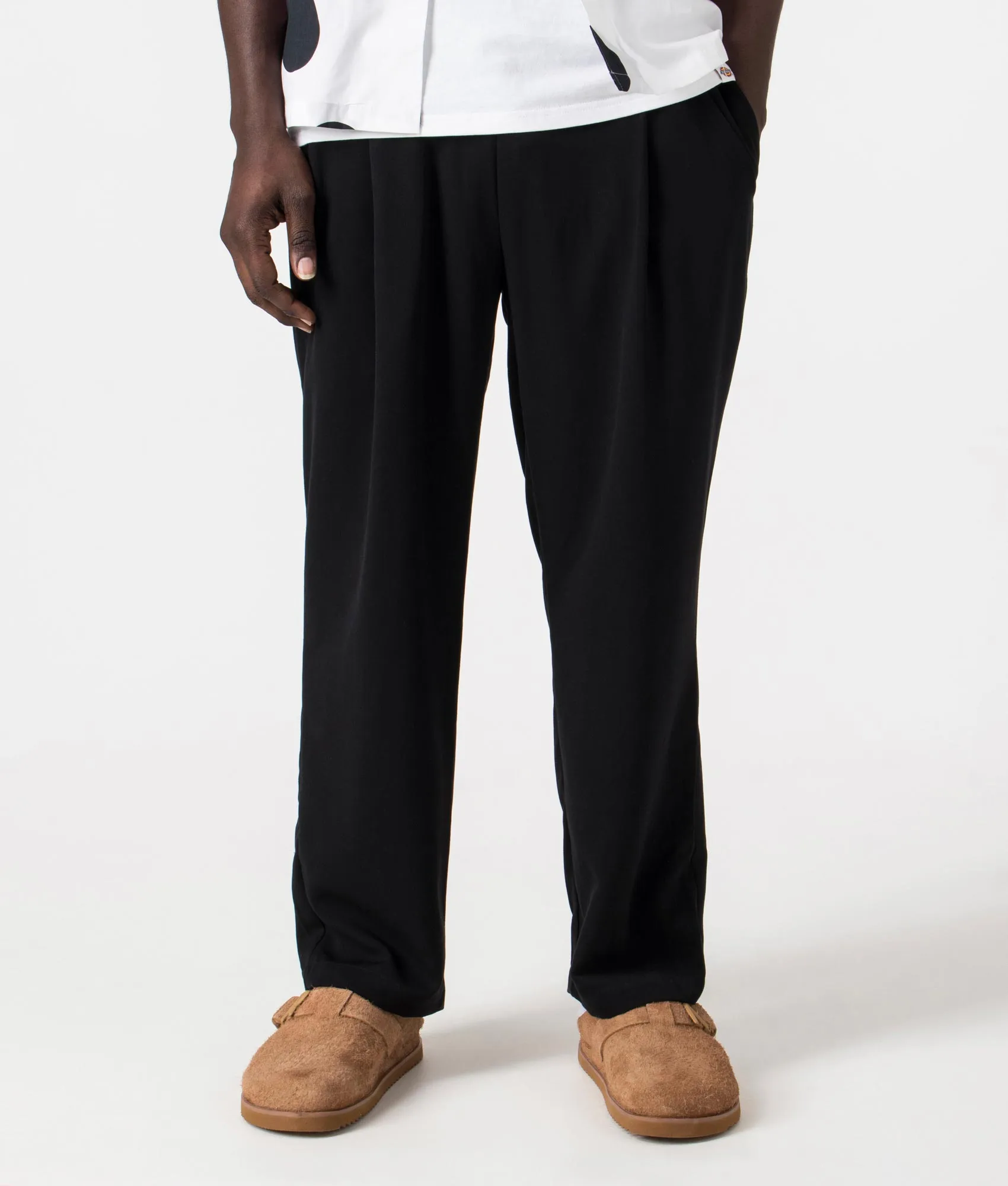 Pleated Twill Pants