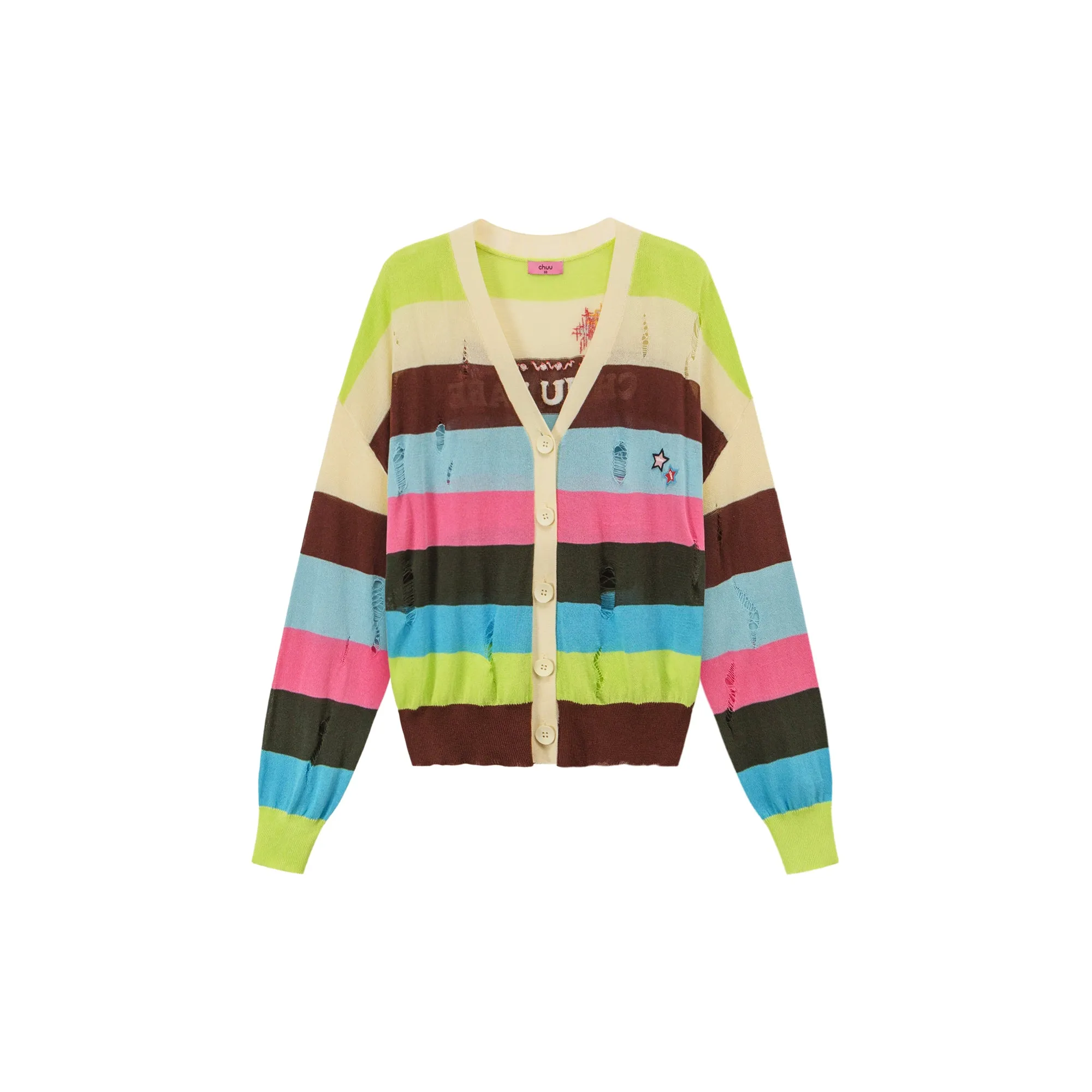 Rainbow Color Cardigan