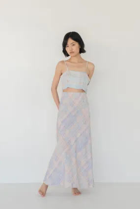 Slip Skirt - Watercolour Plaid