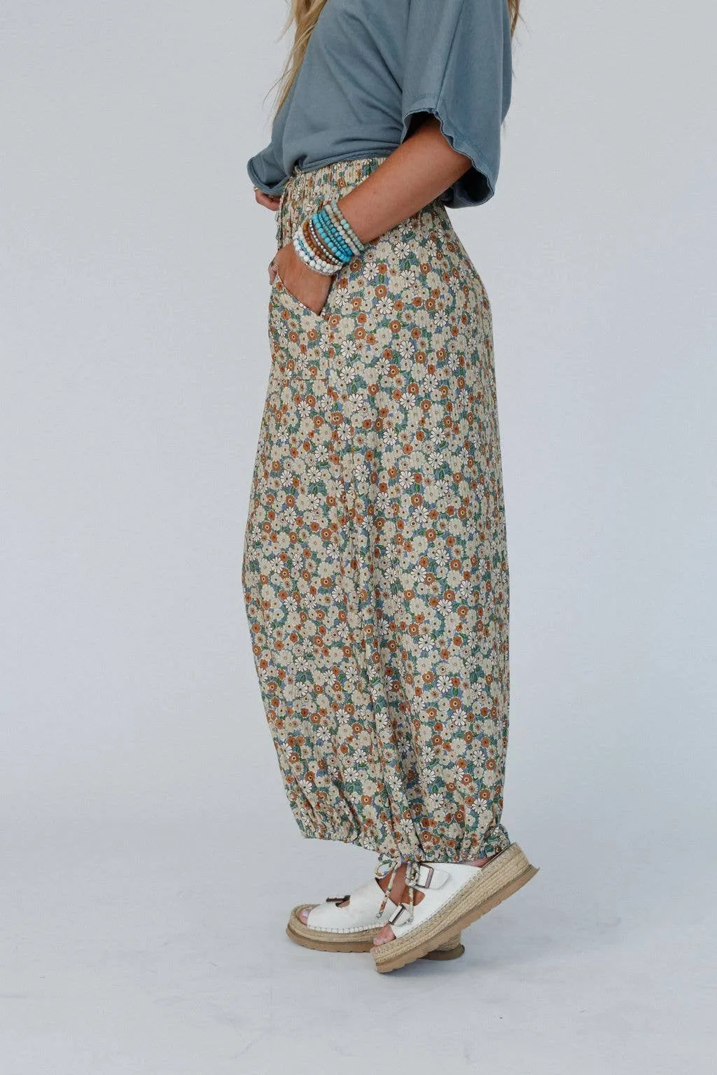 Solstice Song Cinched Skirt - Khaki