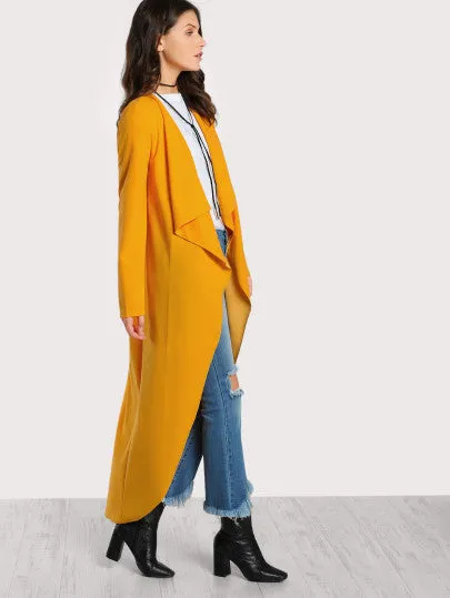 Trendy Open long cardigan jacket