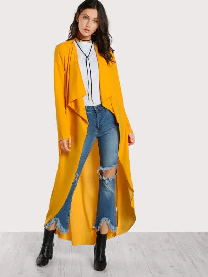 Trendy Open long cardigan jacket