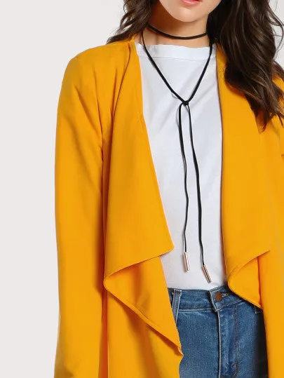 Trendy Open long cardigan jacket