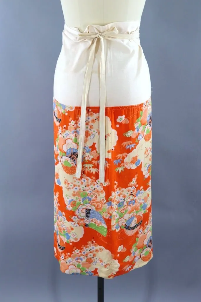 Vintage Kimono Wrap Skirt Susoyoke