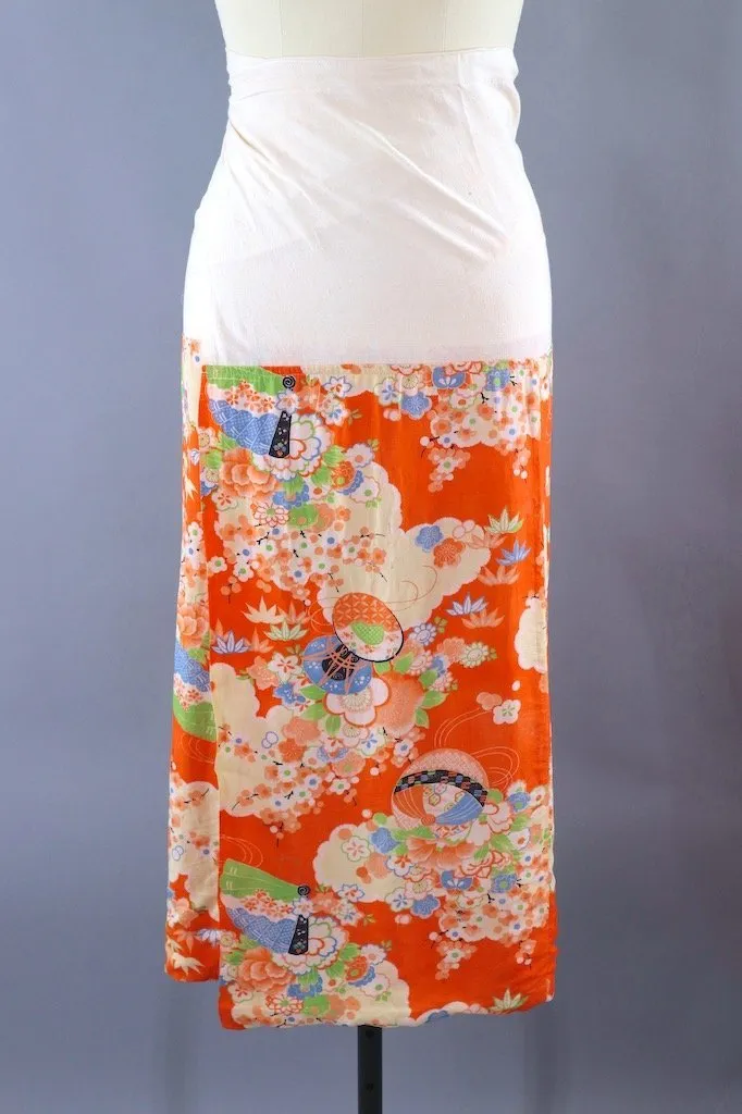Vintage Kimono Wrap Skirt Susoyoke