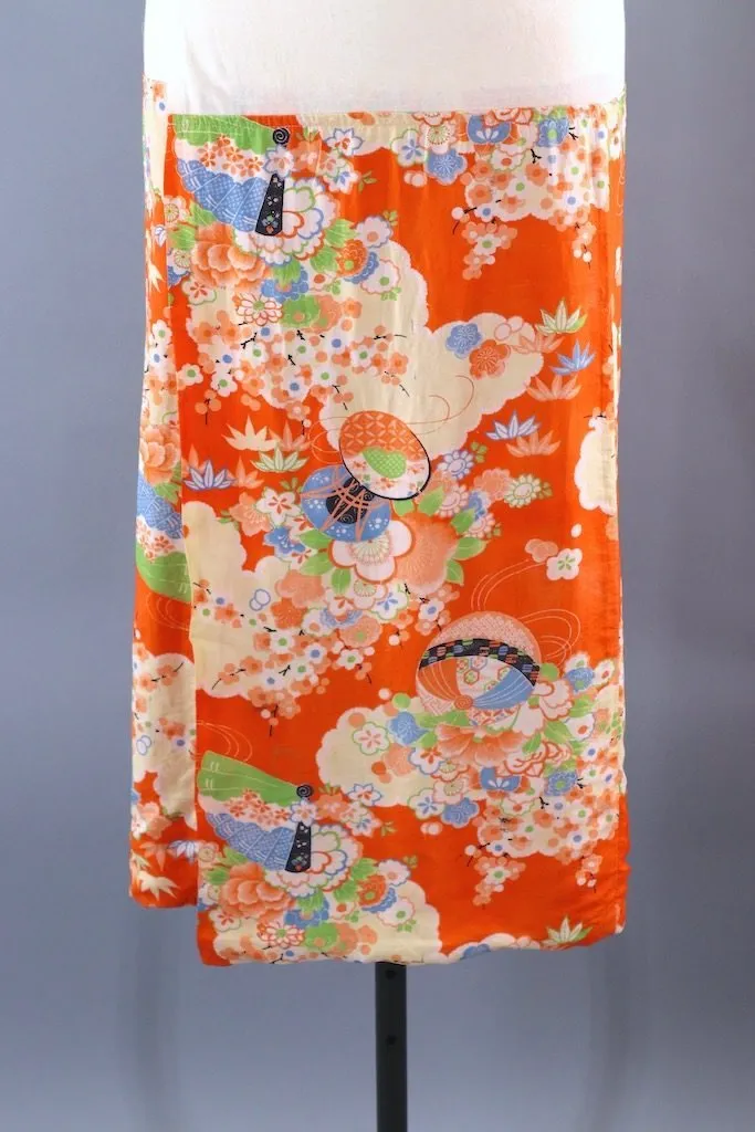Vintage Kimono Wrap Skirt Susoyoke