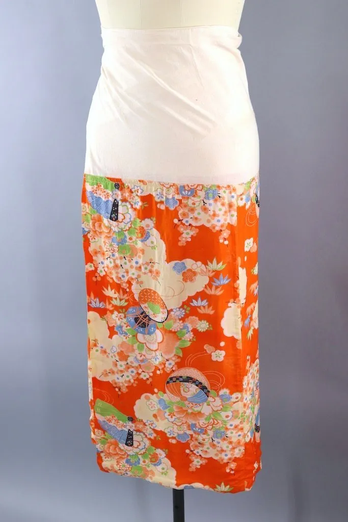 Vintage Kimono Wrap Skirt Susoyoke
