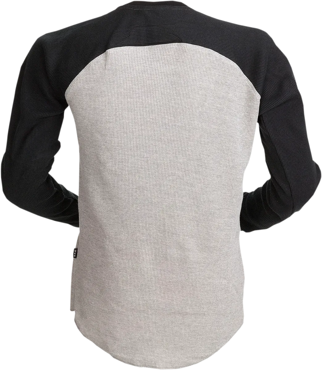 Z1R Waffle Long-Sleeve Shirt - Gray - Large 2840-0151